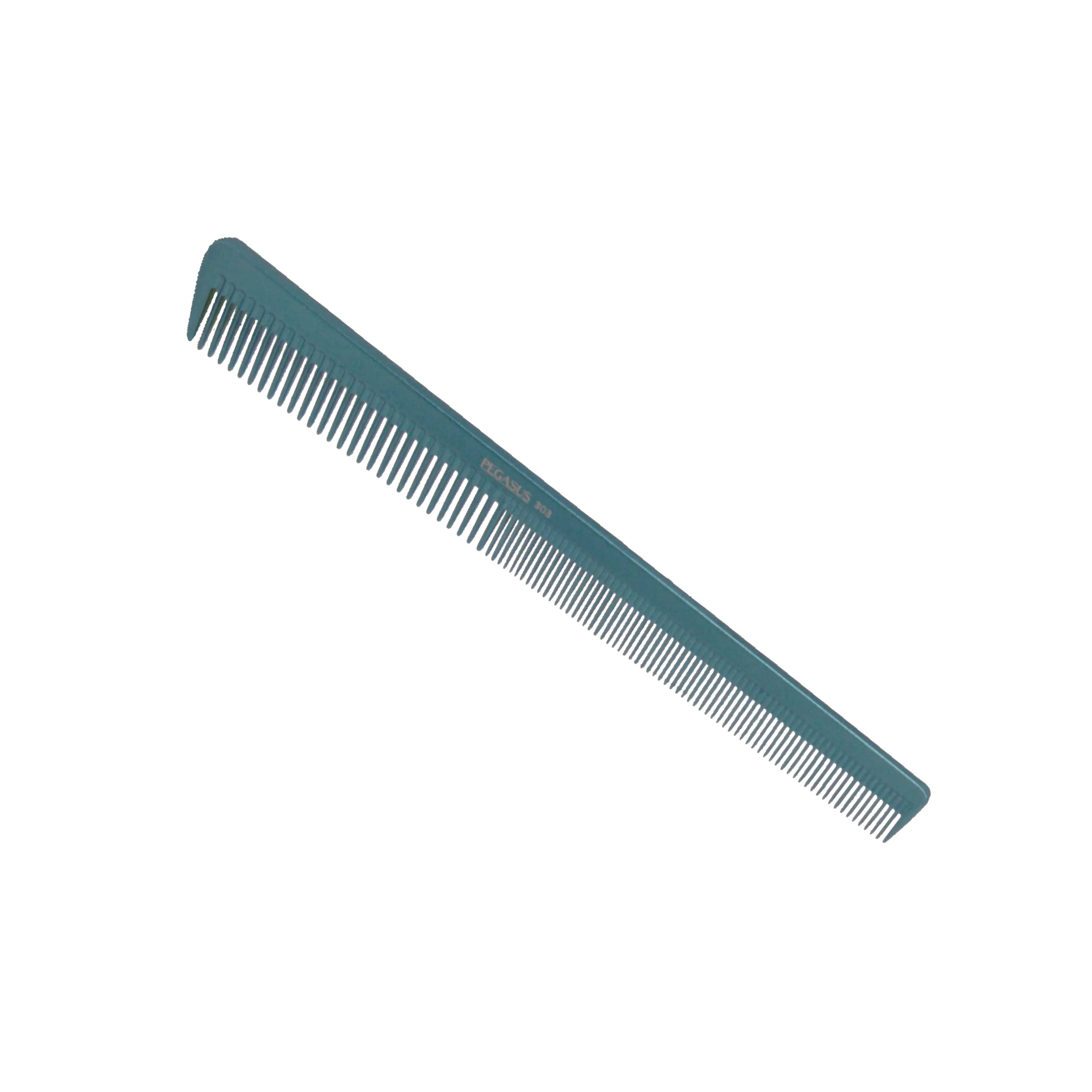 Pegasus MICOLOR 303, 6.5in Hard Rubber Heavy Barber Comb, Handmade, Seamless, Smooth Edges, Anti Static, Heat and Chemically Resistant, Wet Hair, Everyday Grooming Comb | Peines de goma dura - Blue