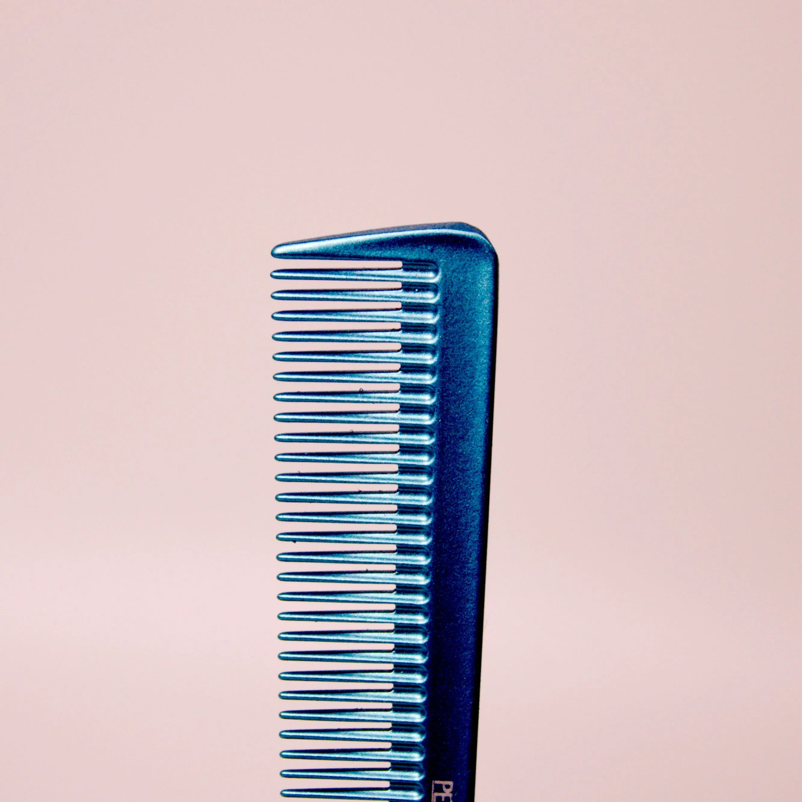 Pegasus MICOLOR 303, 6.5in Hard Rubber Heavy Barber Comb, Handmade, Seamless, Smooth Edges, Anti Static, Heat and Chemically Resistant, Wet Hair, Everyday Grooming Comb | Peines de goma dura - Blue