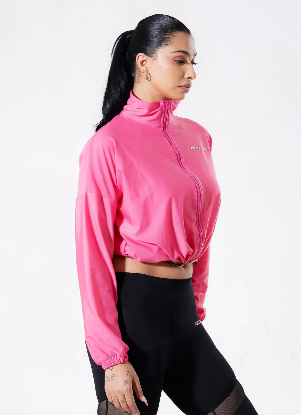 Pursue Zipper Top - Pink