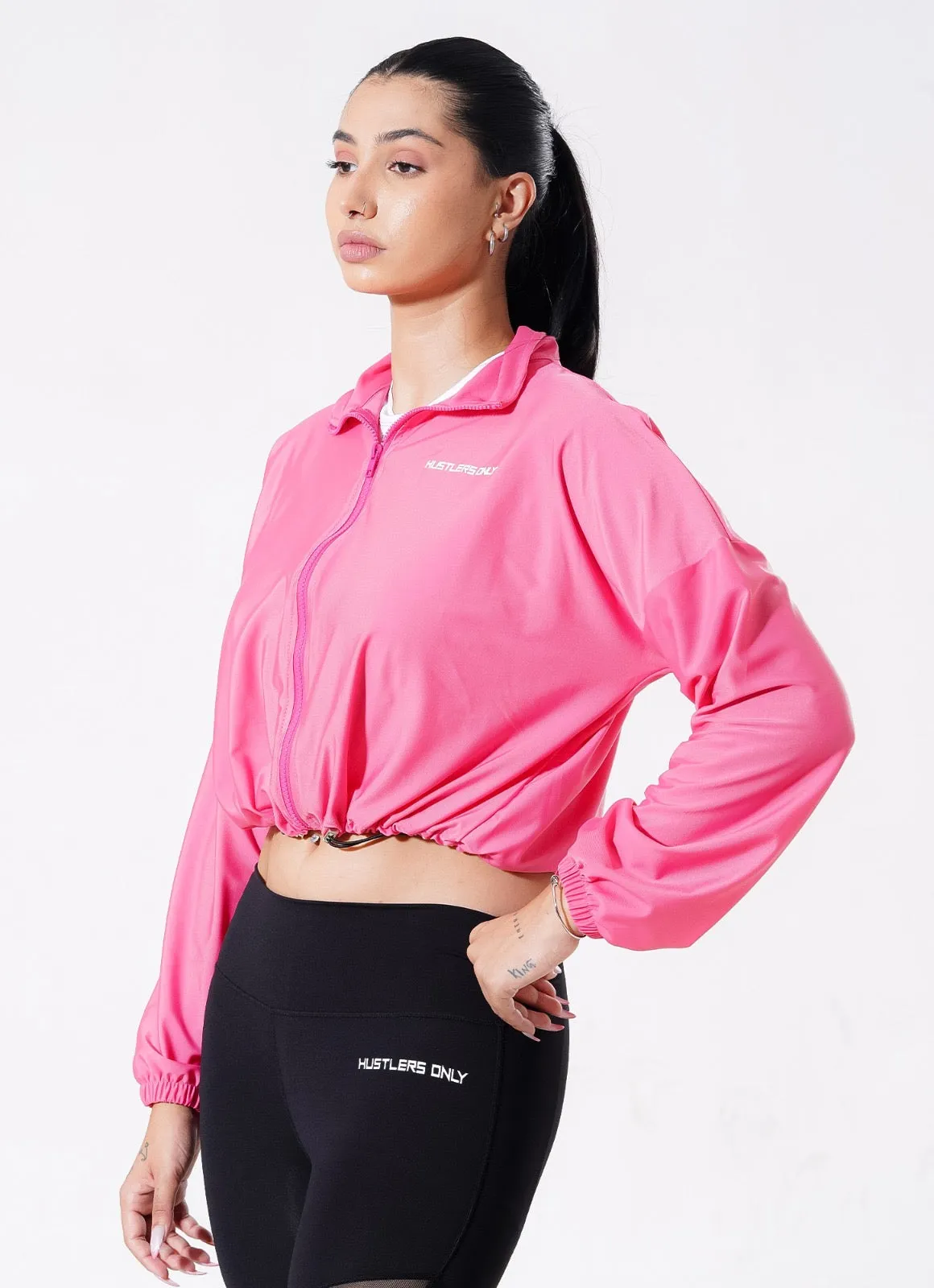 Pursue Zipper Top - Pink
