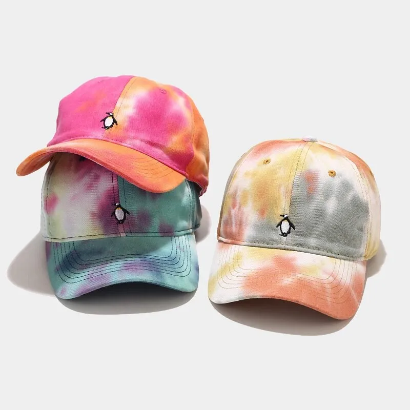 "TIE AND DYE" Casquette baseball Bleu Rose - URB1™