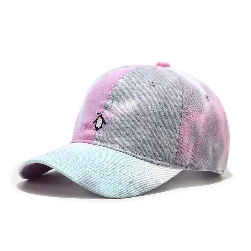 "TIE AND DYE" Casquette baseball Bleu Rose - URB1™
