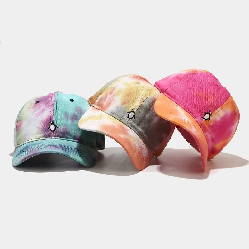 "TIE AND DYE" Casquette baseball Bleu Rose - URB1™