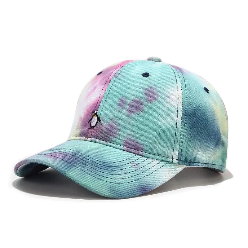 "TIE AND DYE" Casquette baseball Bleu Rose - URB1™