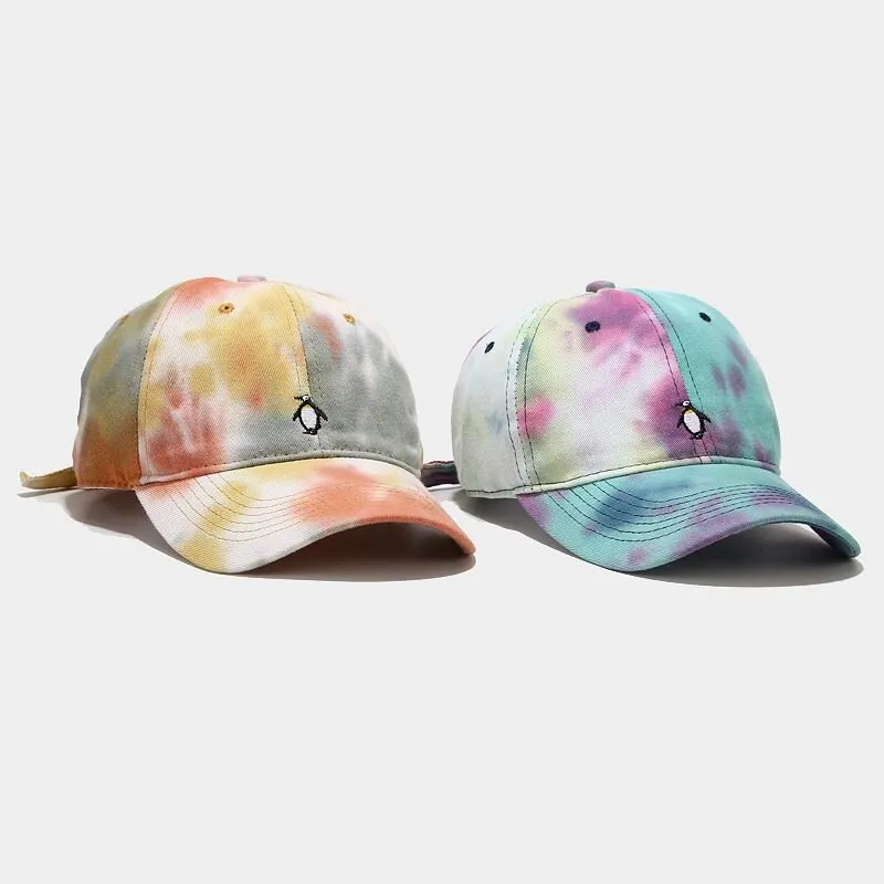 "TIE AND DYE" Casquette baseball Bleu Rose - URB1™