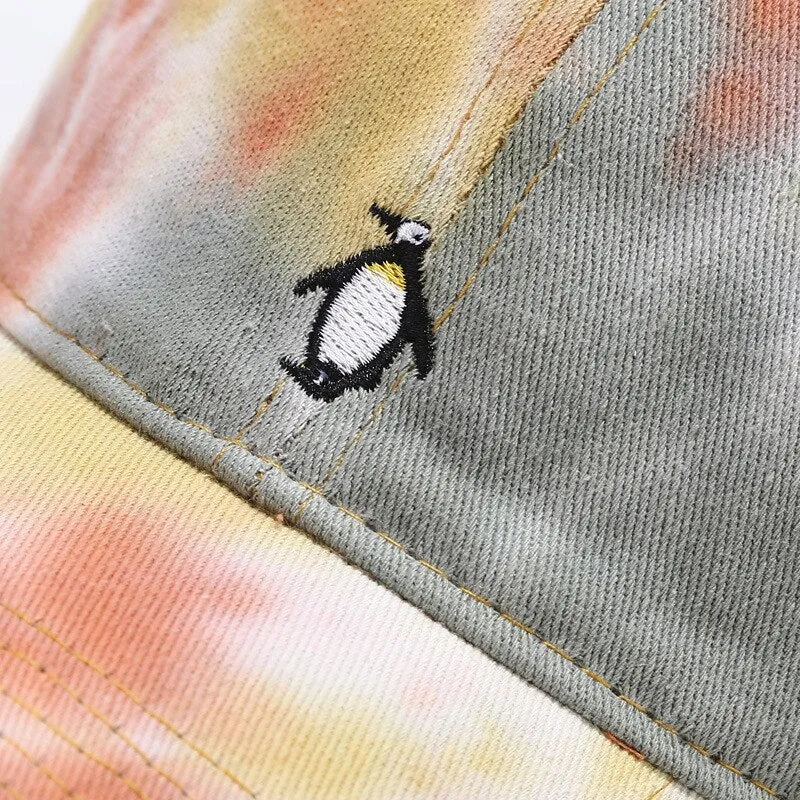 "TIE AND DYE" Casquette baseball Orange Rose Blanc - URB1™