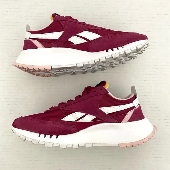 Reebok Red Classic Leather Legacy Women's Shoes