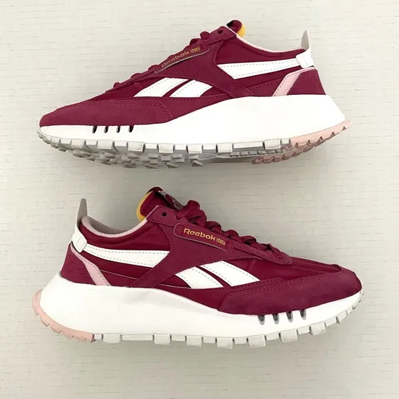 Reebok Red Classic Leather Legacy Women's Shoes