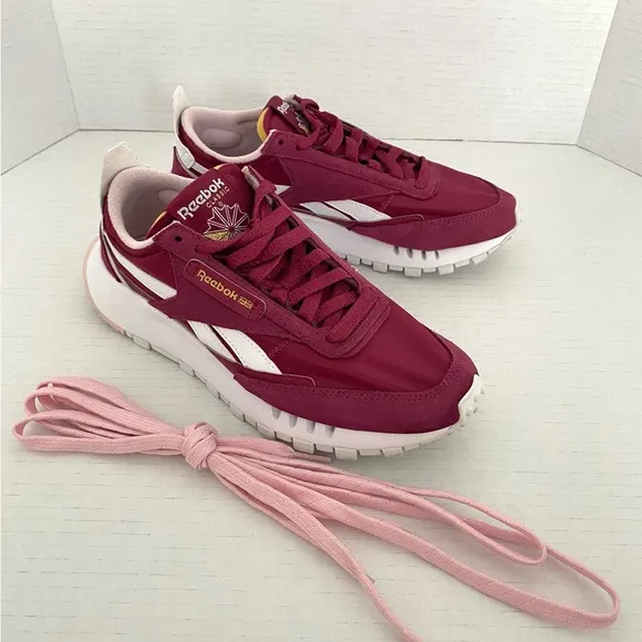 Reebok Red Classic Leather Legacy Women's Shoes