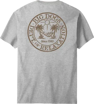 Relaxation Badge Tan T-shirt