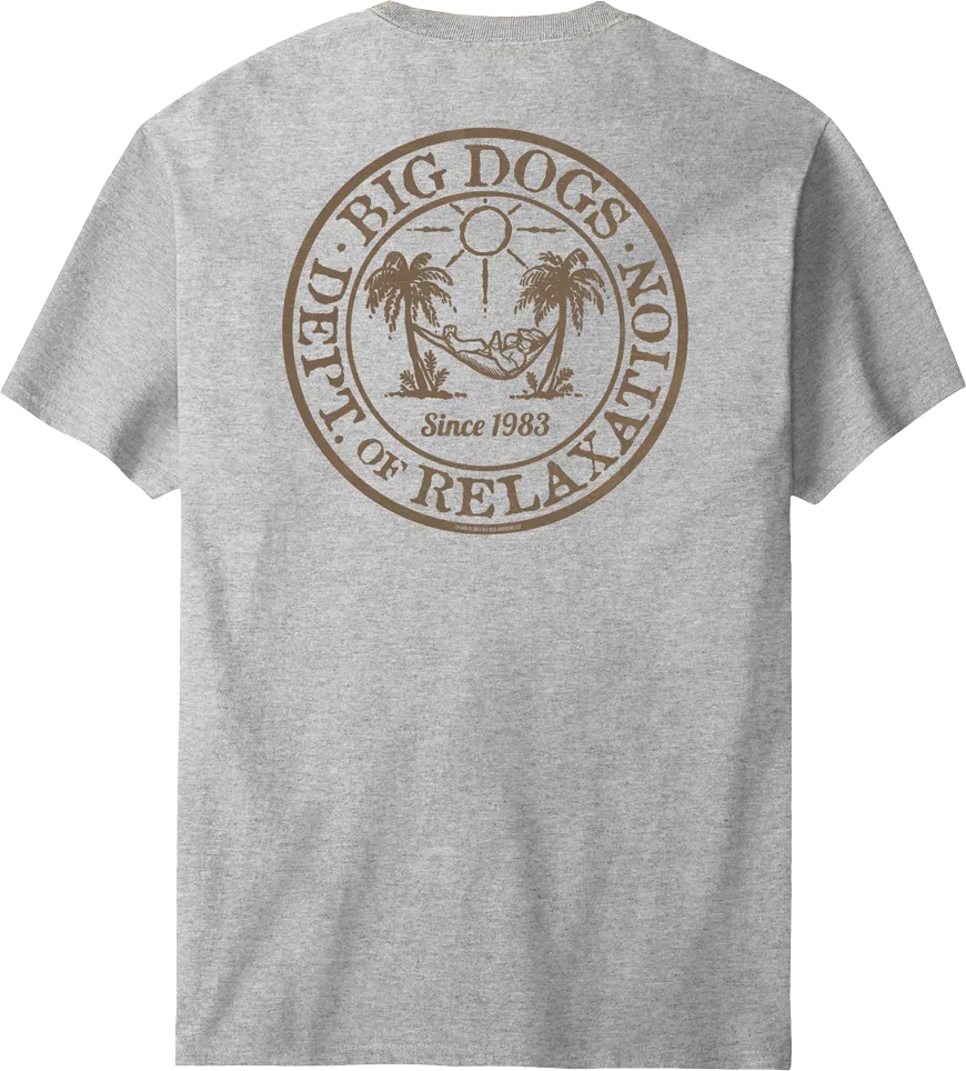 Relaxation Badge Tan T-shirt