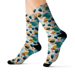 Retro Watercolor Abstract Socks to Elevate your Look