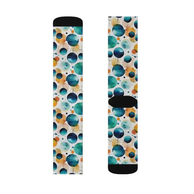 Retro Watercolor Abstract Socks to Elevate your Look