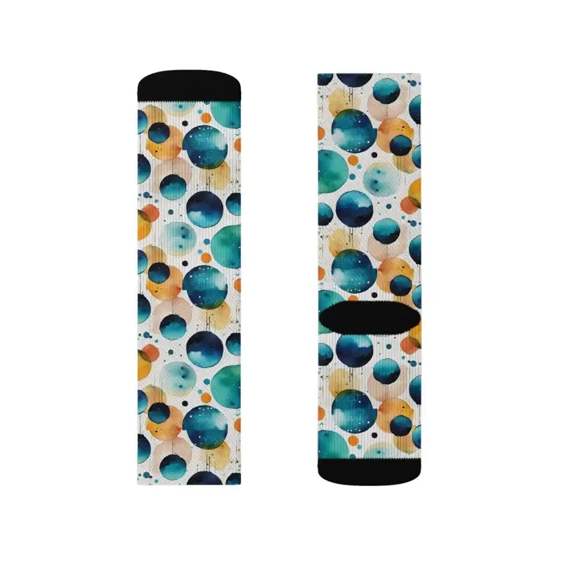 Retro Watercolor Abstract Socks to Elevate your Look