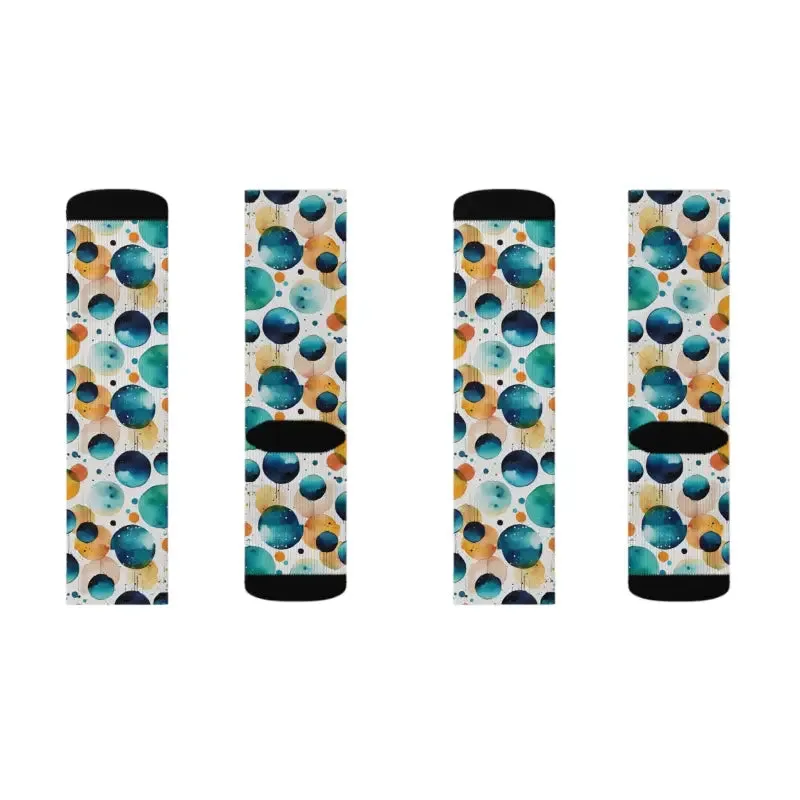 Retro Watercolor Abstract Socks to Elevate your Look