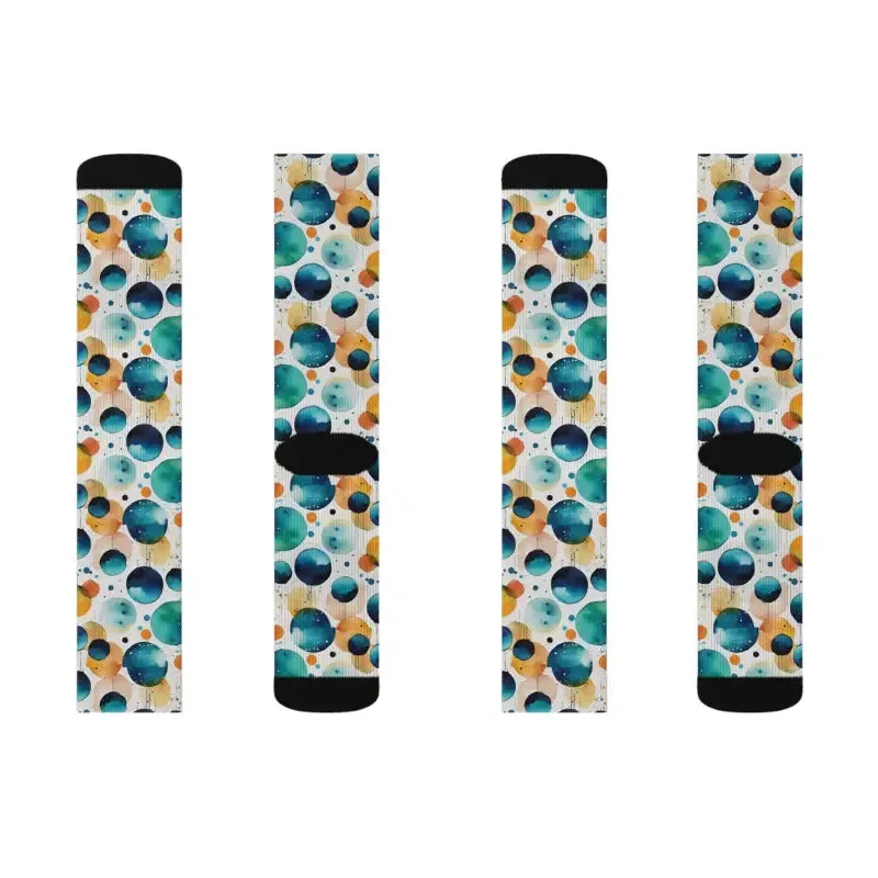 Retro Watercolor Abstract Socks to Elevate your Look