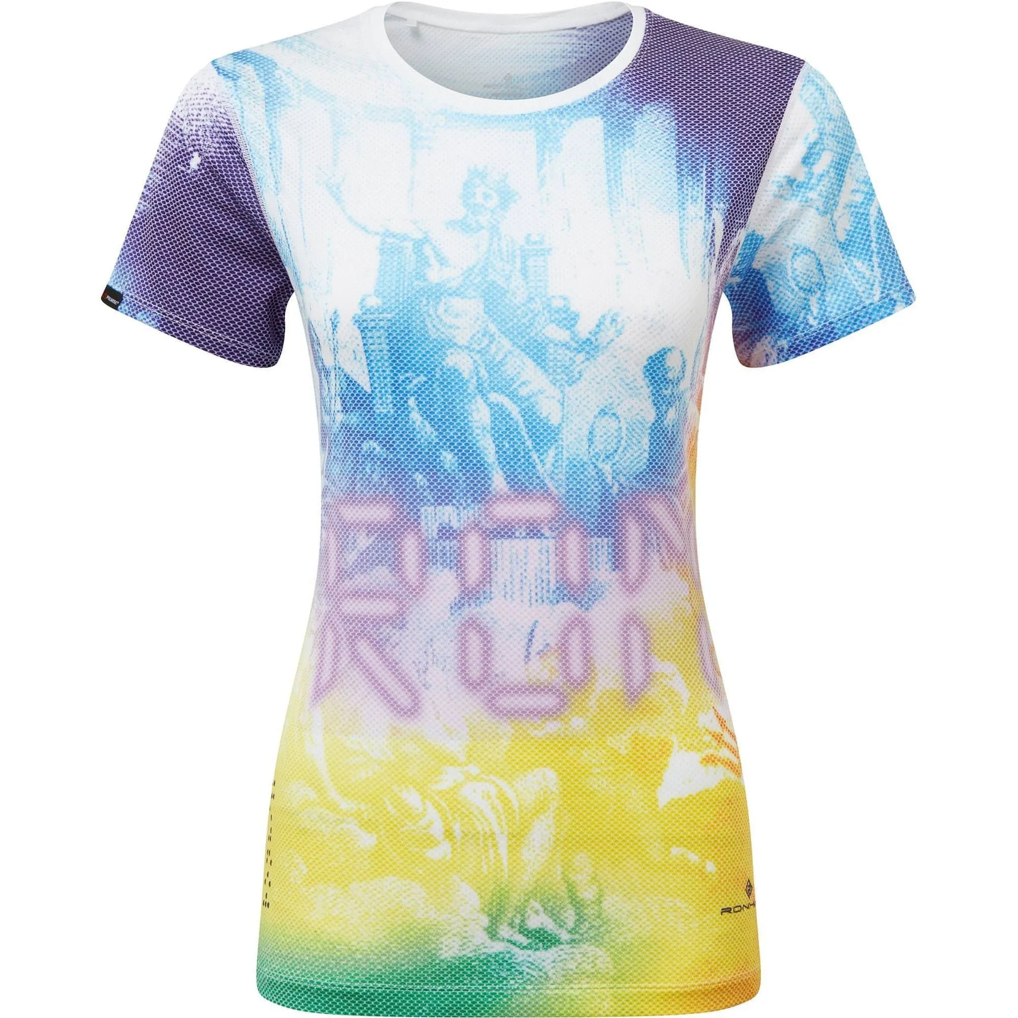 Ronhill Tech Golden Hour Short Sleeve Womens Running Top - Purple