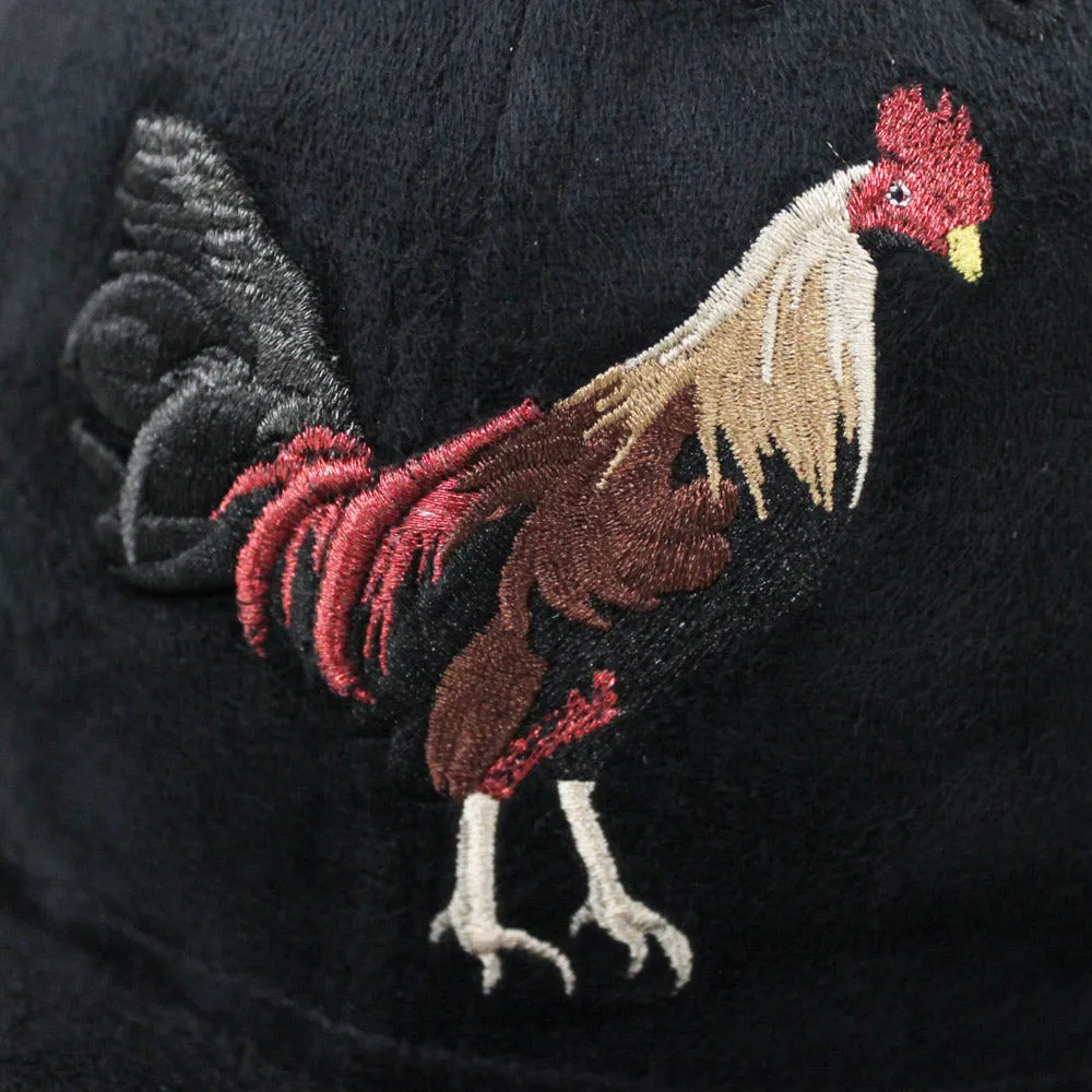 ROOSTER New Era 59Fifty Fitted Hat (Black Suede)