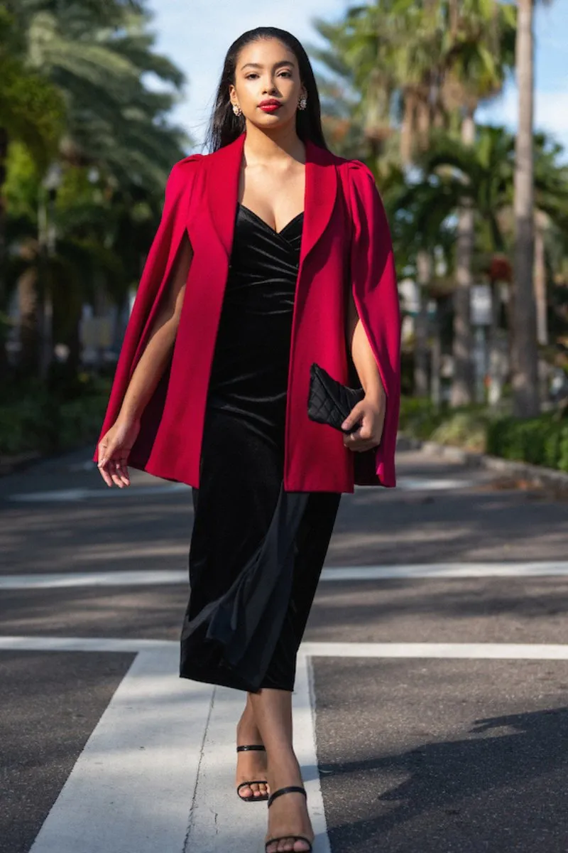 Rosa Cape in Fuchsia