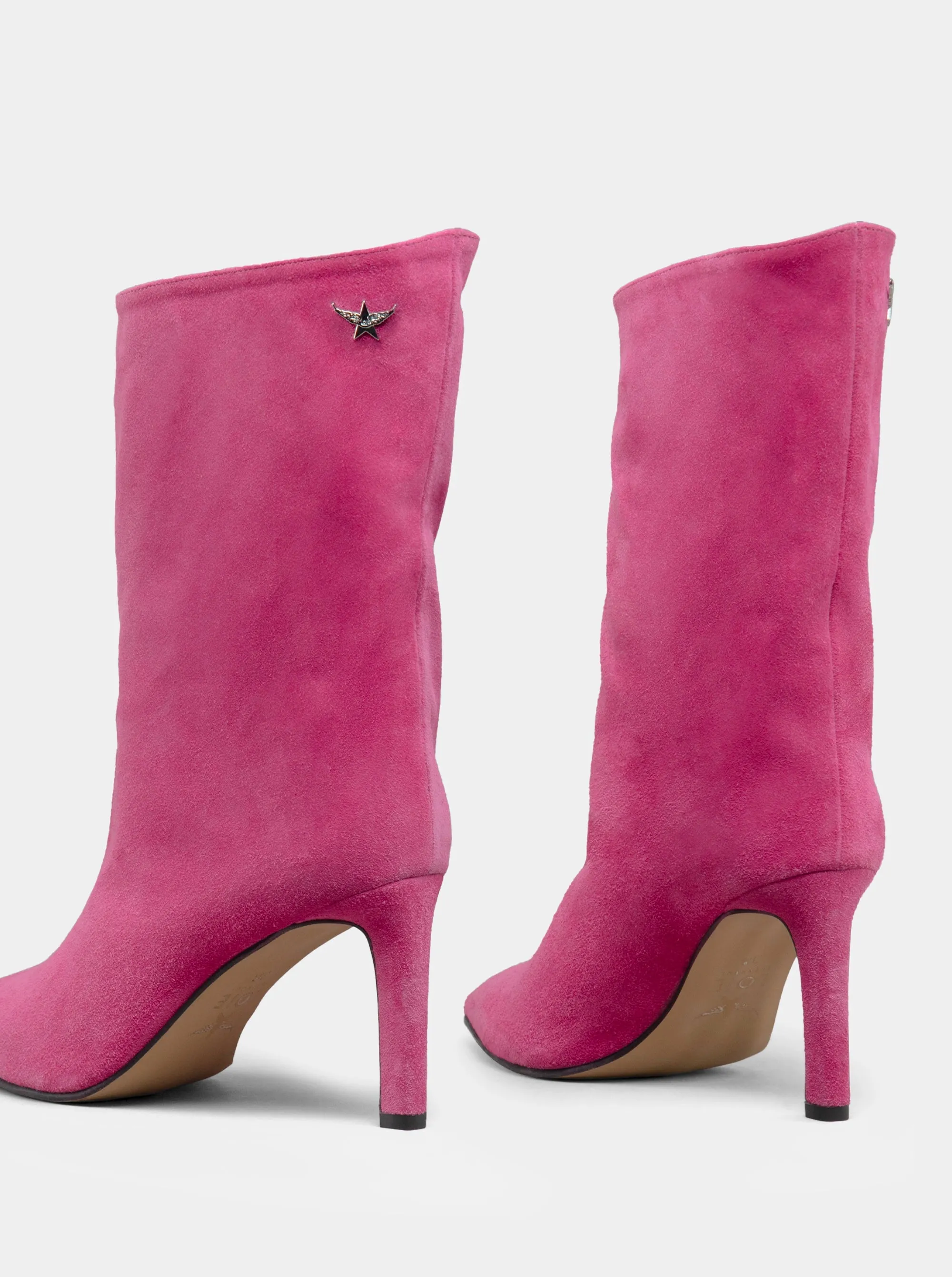 SANTA PINK SUEDE BOOTIES