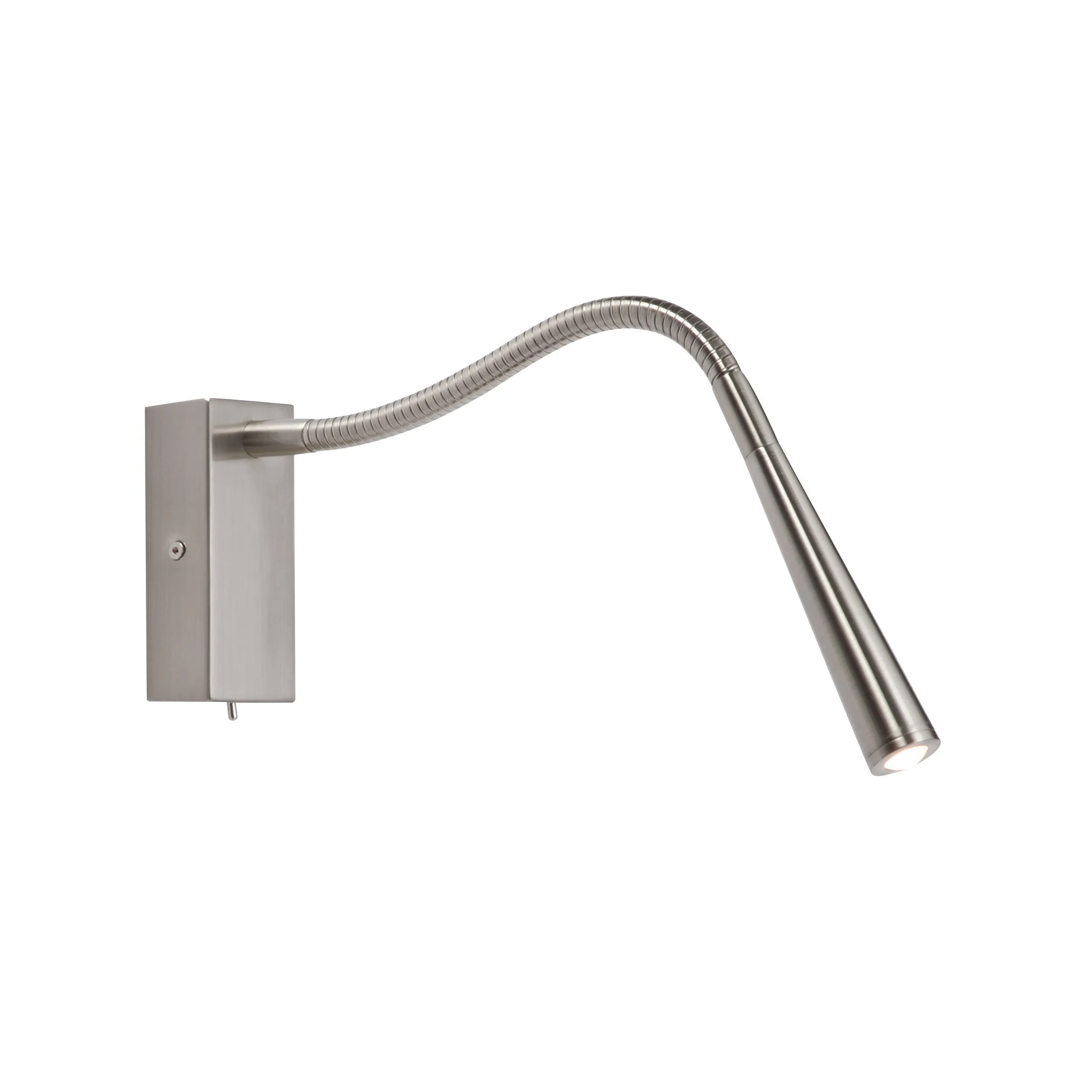 Saxby 50606 Madison 1lt wall 1W Brushed chrome effect plate 1W LED module (SMD 3030) Warm White