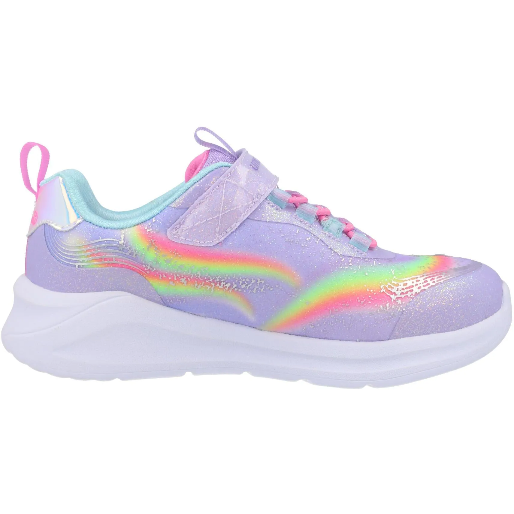 Skechers S Lights Unicorn Chaser Lavender Kids Sneakers