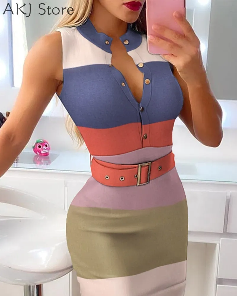 Sleeveless Casual Dress
