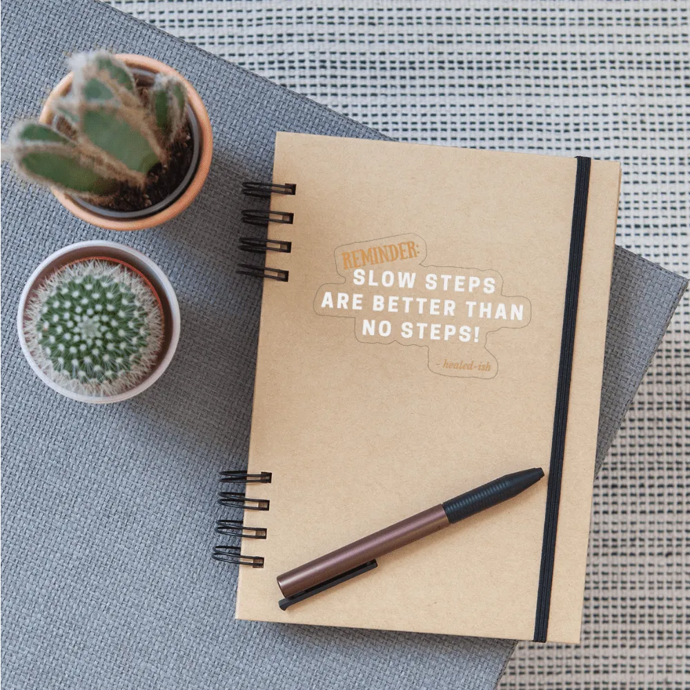 Slow Steps Reminder Sticker
