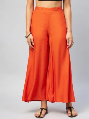 Solid Orange Palazzo