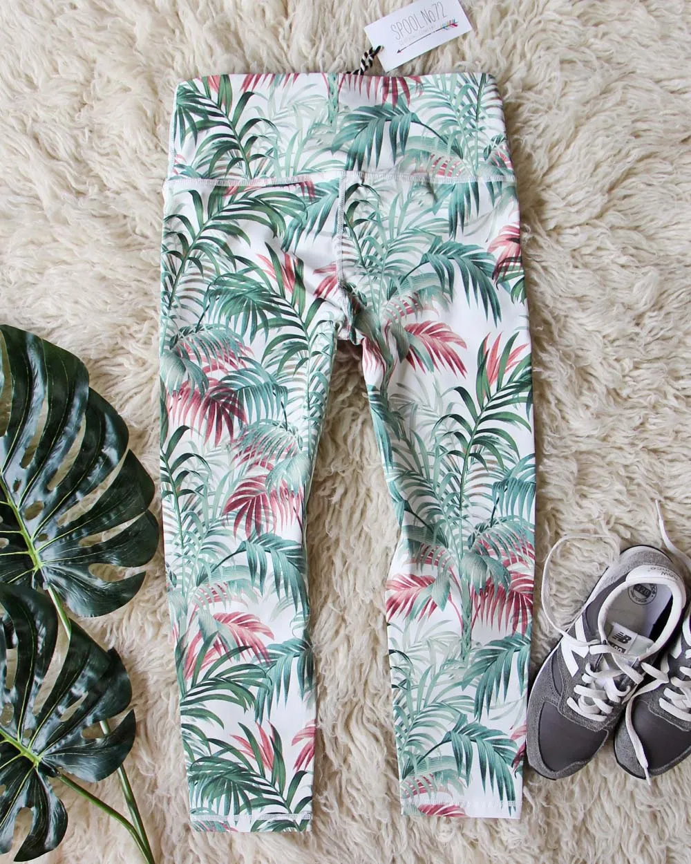 Sporty Gym Leggings in Palm