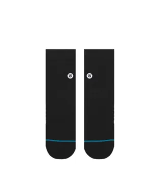 Stance Socks Unisex Icon Quarter Crew Black