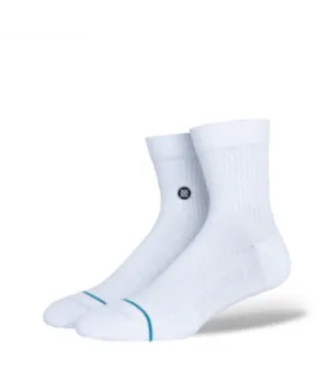 Stance Socks Unisex Icon Quarter Crew White