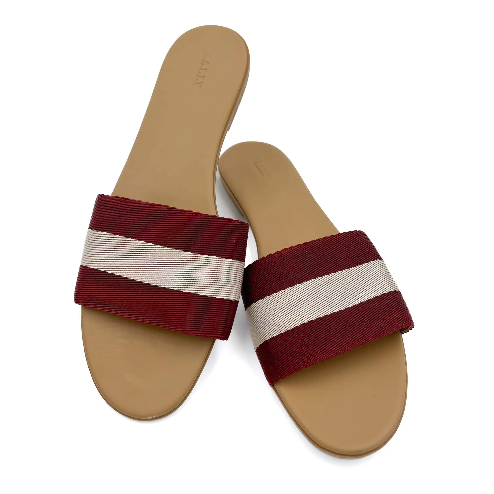 Striped Textile fibres and leather Sandals 40 Bicolor