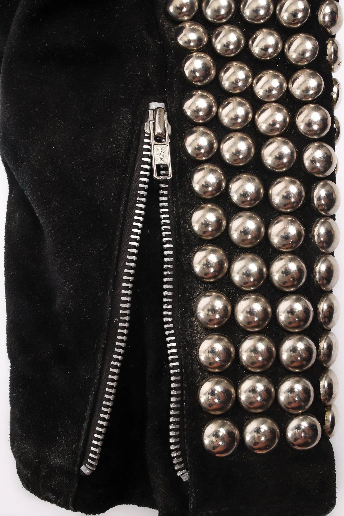 Studded Suede Moto Jacket