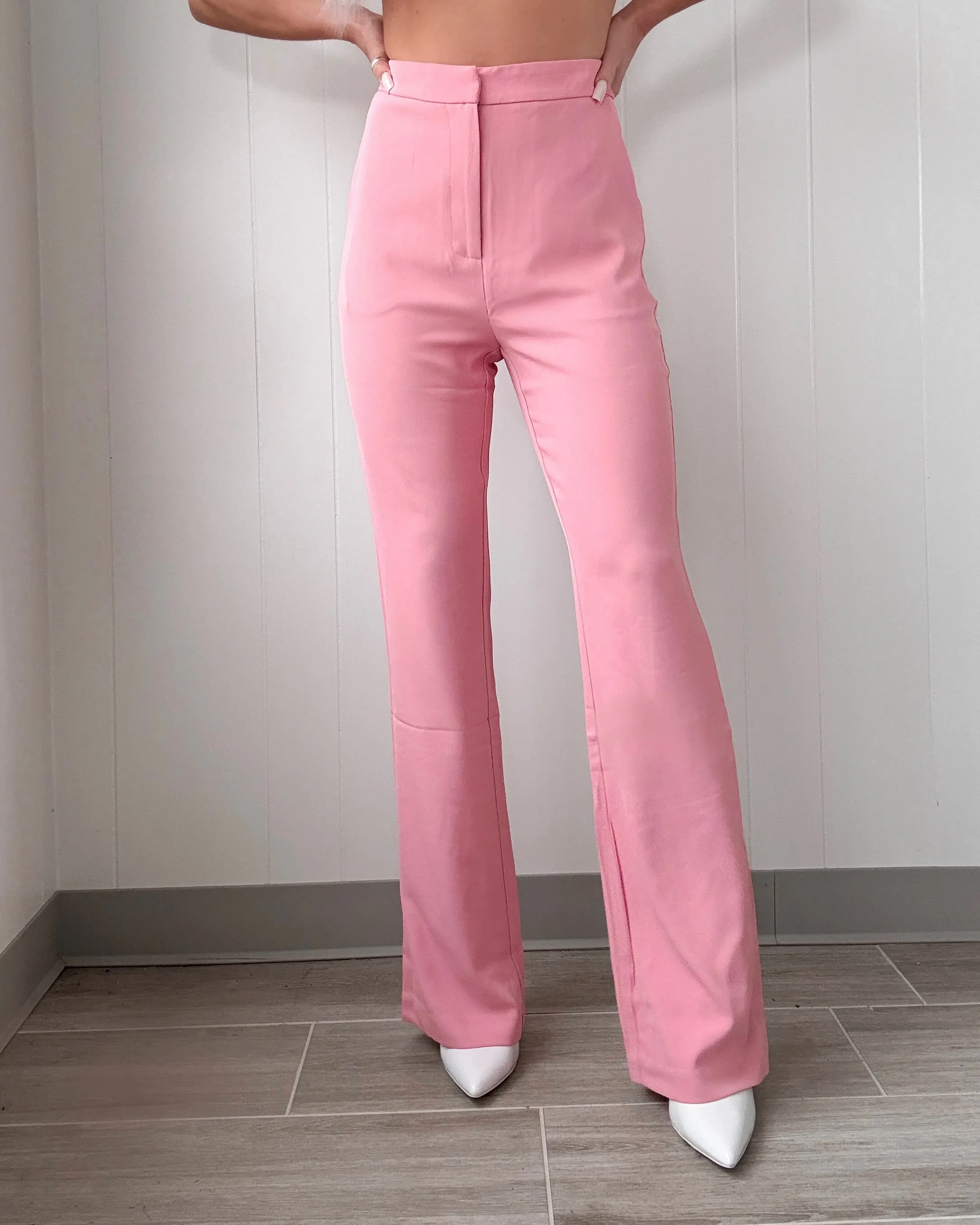 Suite Chic Pants Set - Light Pink