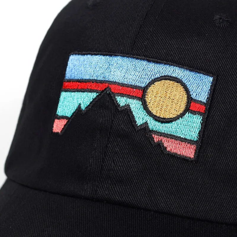 'SUNSET" Casquette baseball Streetwear Noir - URB1™