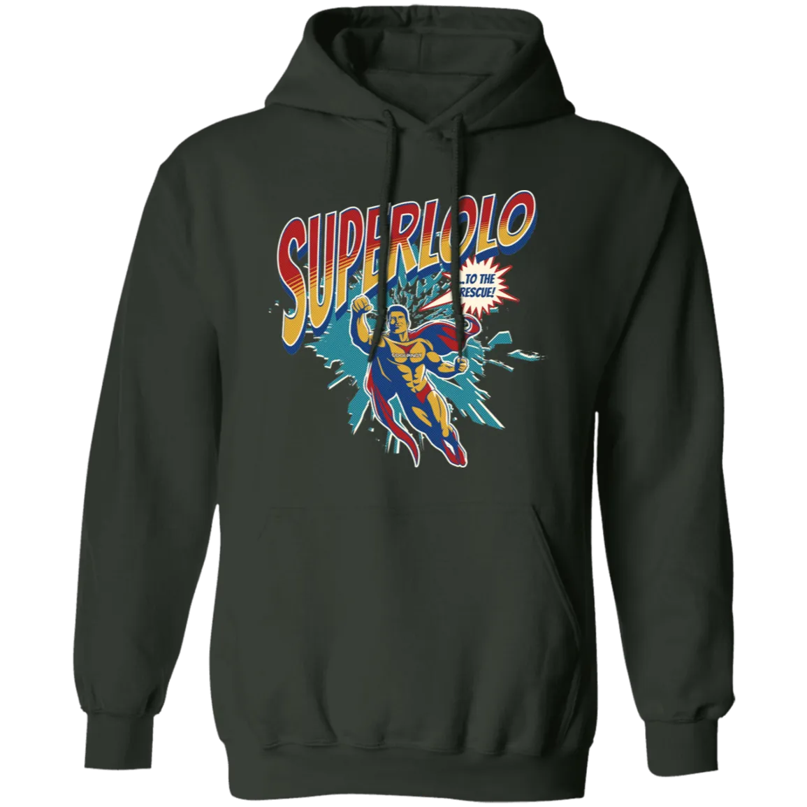 Super Lolo To The Rescue Unisex Pullover Hoodie