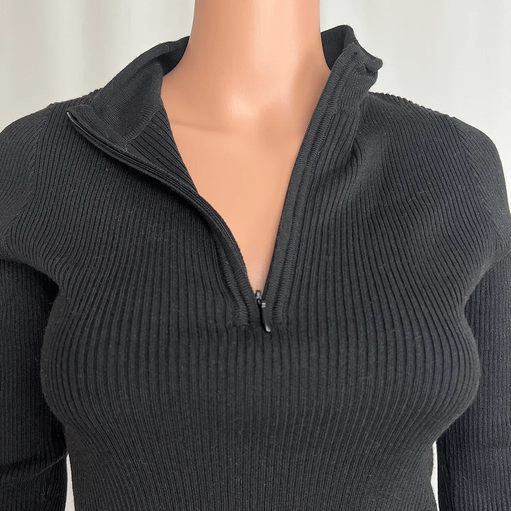 Supre Black Knit Jumper Small