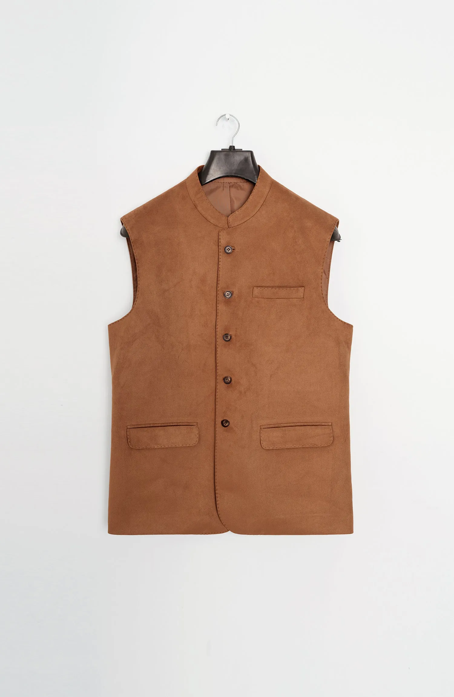 Tan Suedette Waist Coat