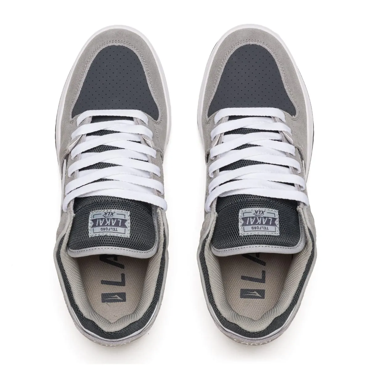 Telford Low - Light Grey Suede