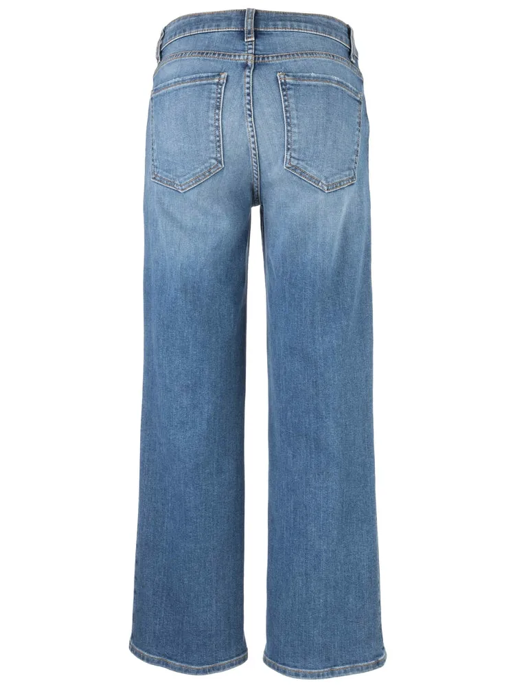 The Charlotte High Rise Wide Leg Jeans - Healthy