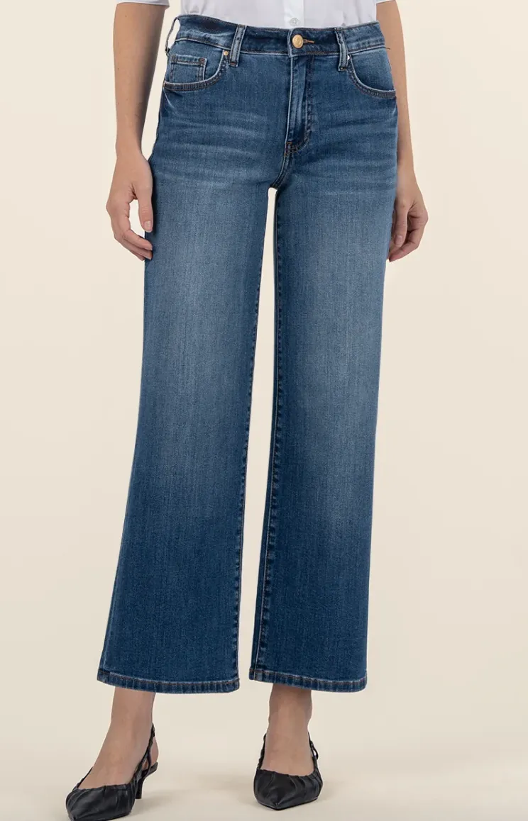 The Charlotte High Rise Wide Leg Jeans - Healthy