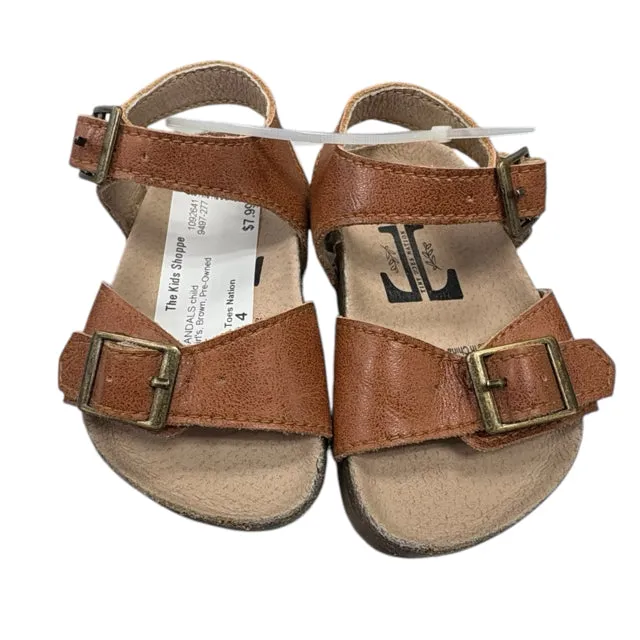 Tiny Toes Nation Girl's Brown SANDALS Size 4