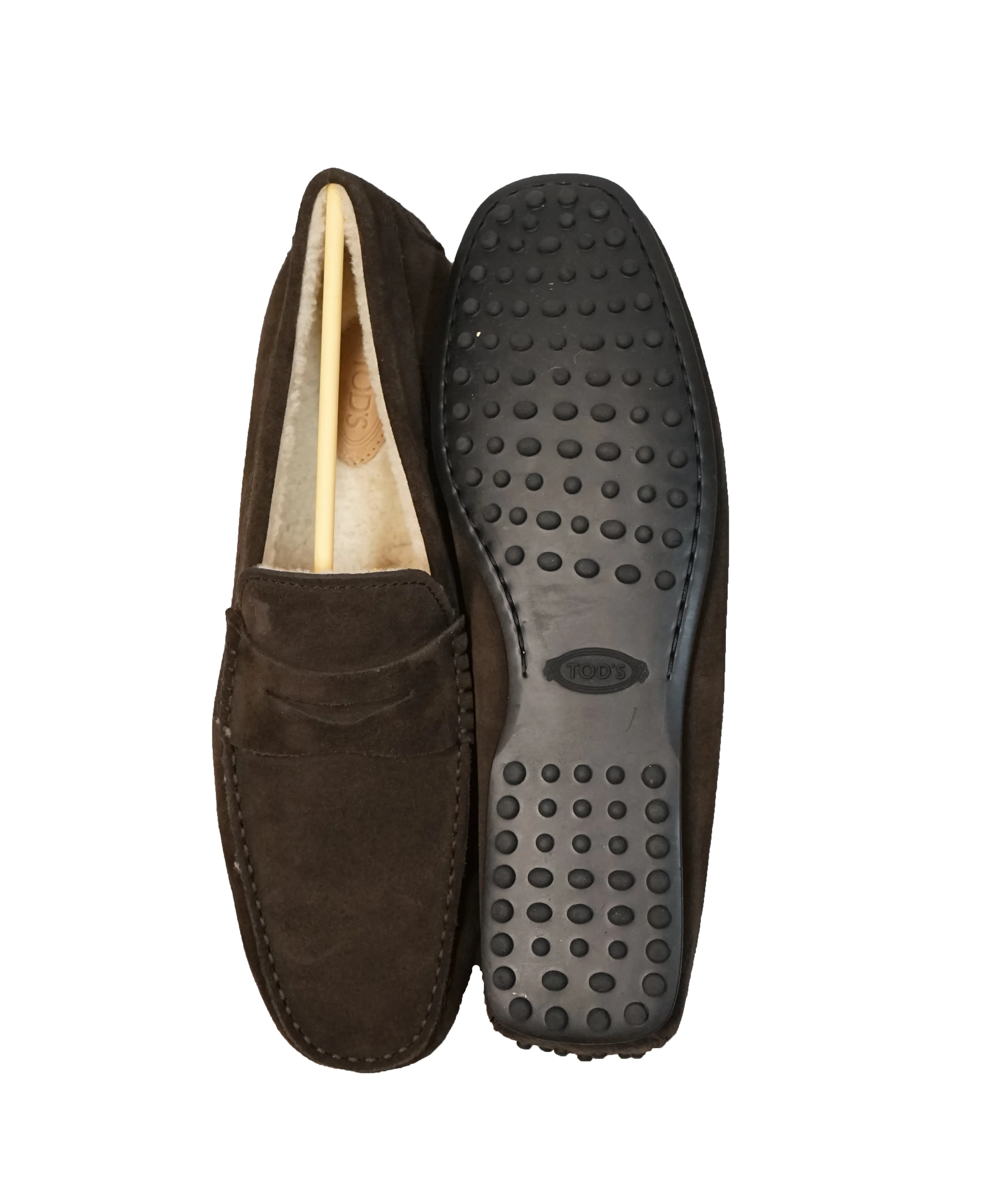 TOD’S - Gommino City Shearling Lined Driving Loafer -  10.5
