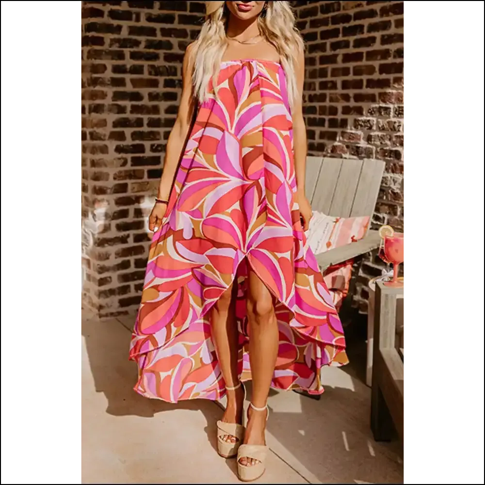Tropical Rose High Low Bandeau: Vacation Vibes ! 🌹 Needful Things