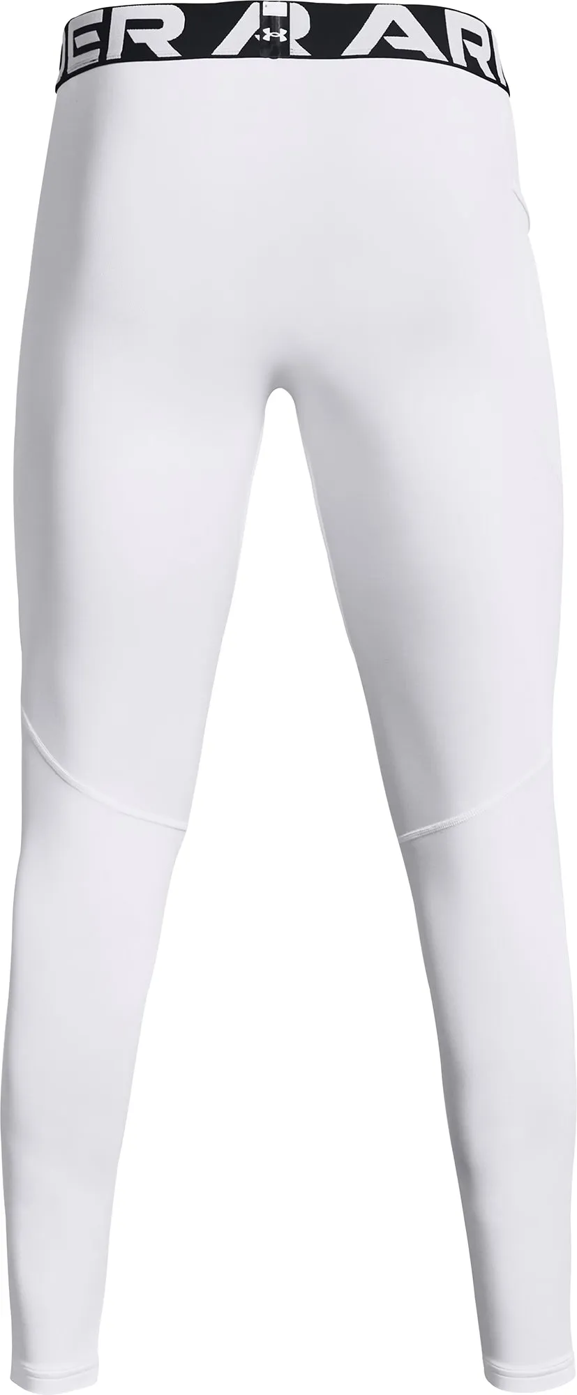 Under Armour ColdGear Compression Mens Long Running Tights - White