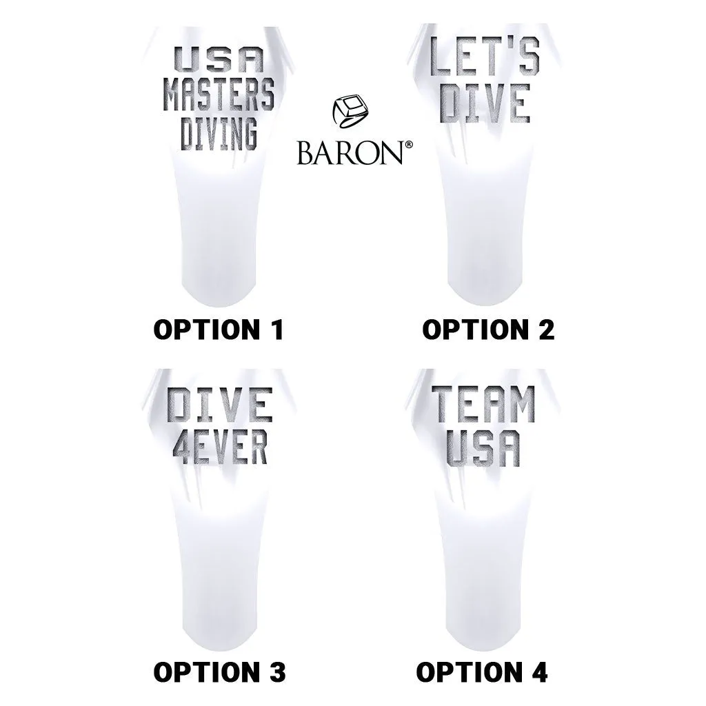 USA Masters Diving 2021 Championship Ring - Design 4.7.B (National Champion)