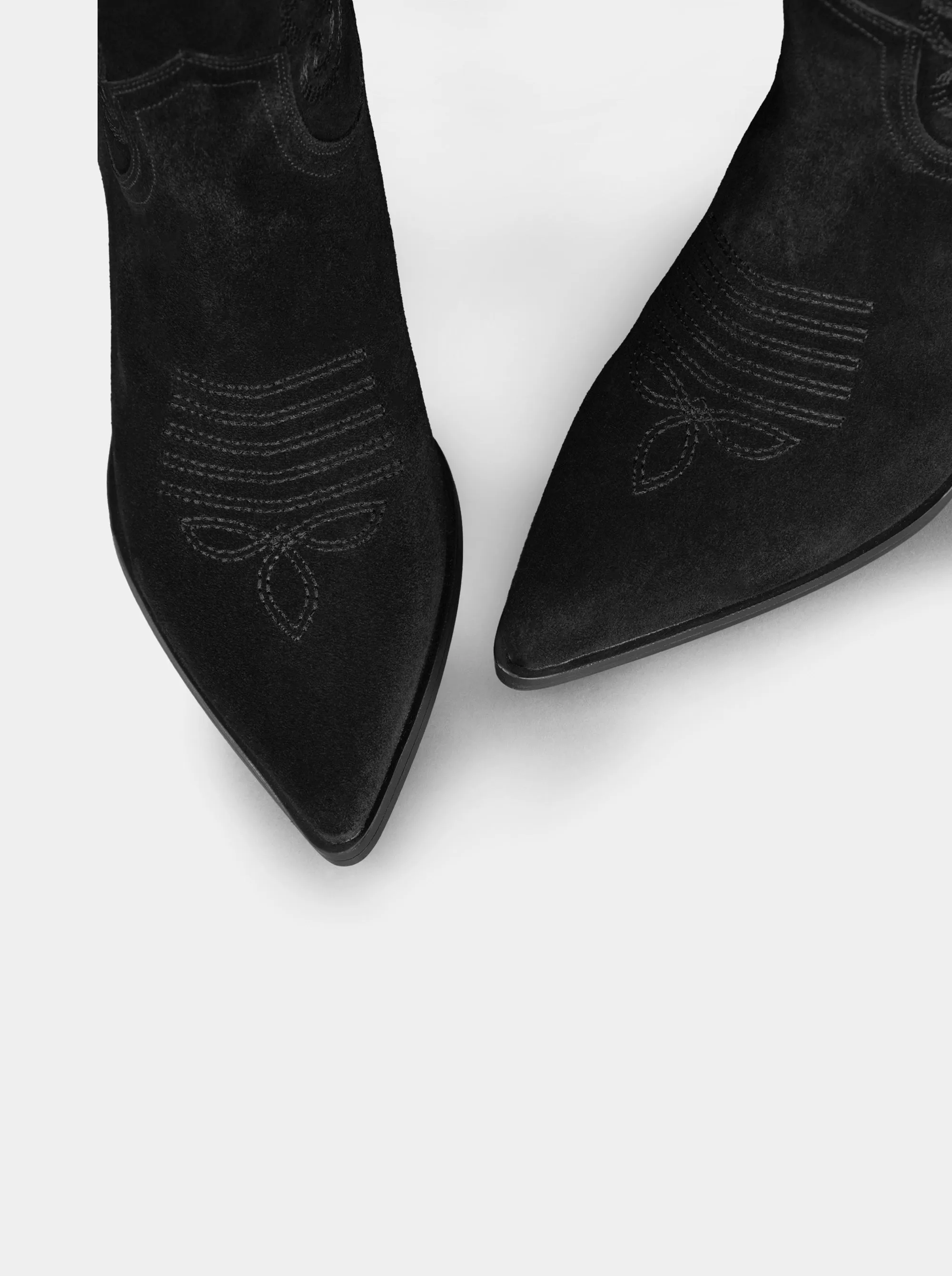 VANESSA BLACK SUEDE BOOTIES