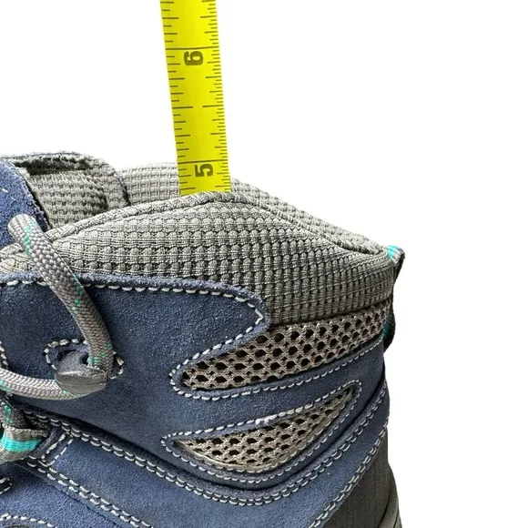 Vasque Breeze III Kids Ultra Dry Blue &amp; Gray Waterproof Hiking Boot Size 5