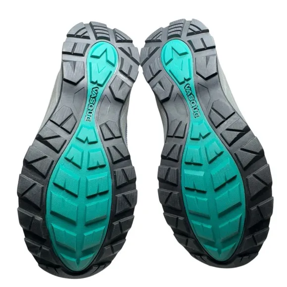 Vasque Breeze III Kids Ultra Dry Blue &amp; Gray Waterproof Hiking Boot Size 5